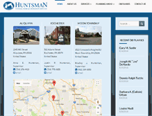 Tablet Screenshot of huntsmanfuneralhomes.com